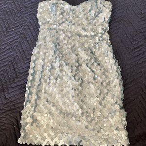 SMALL SEQUIN SWEETHEART CUT DRESS